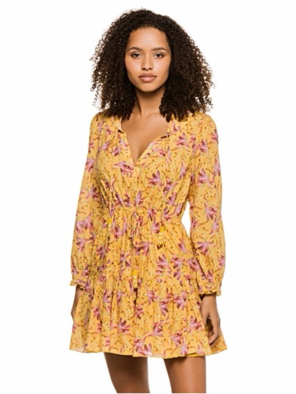 FARM Rio Banana Sunshine Mini Dress in L